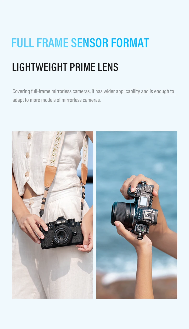 40mm F2.5 Air AF Full Frame Prime Portrait Lens for for Sony E zve10 II a7iv Fuj