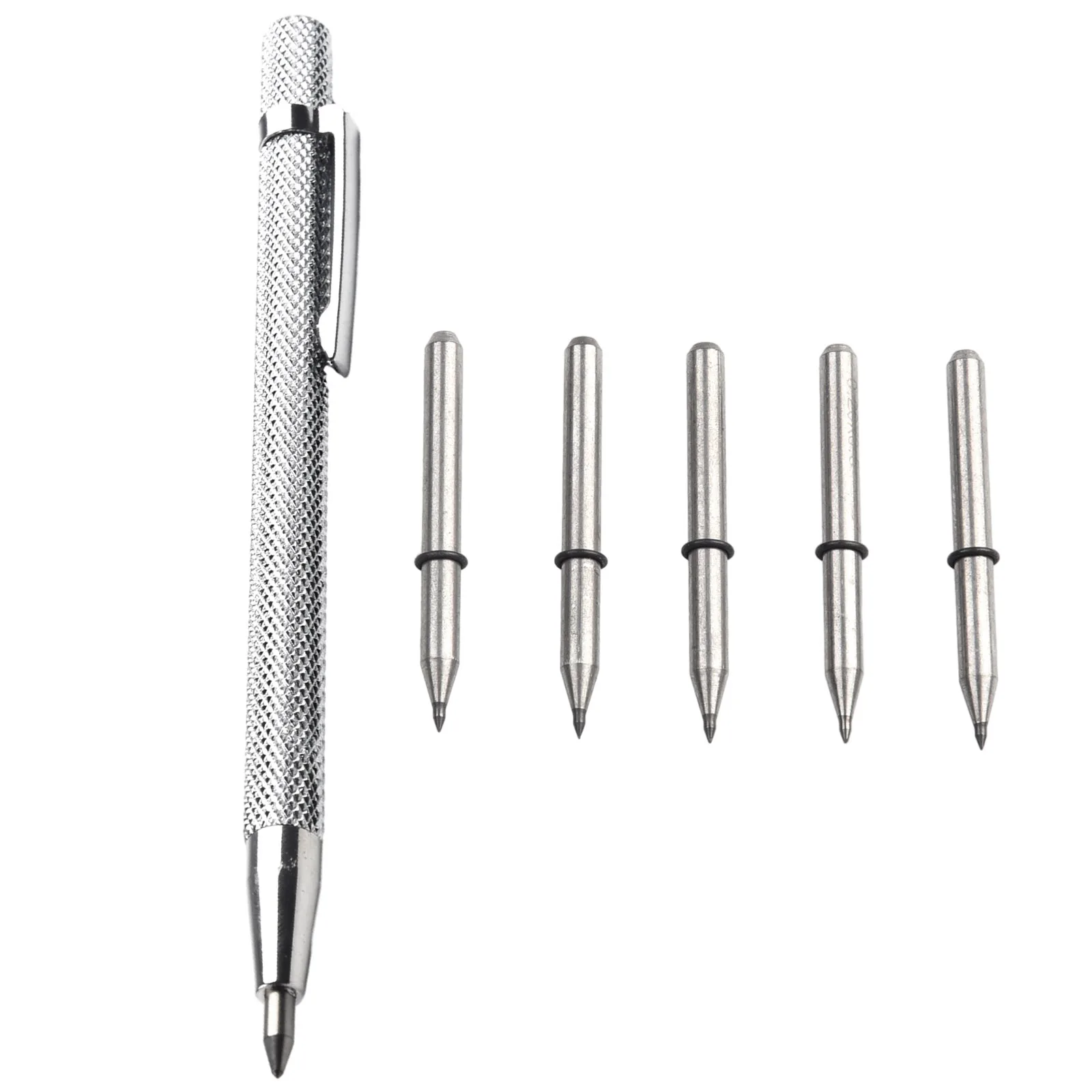 

6Pcs Tungsten Carbide Tip Scriber Engraving Pen Marking Tip Metal Tile Cutting Pen For Glass Ceramic Carving Lettering Hand Tool
