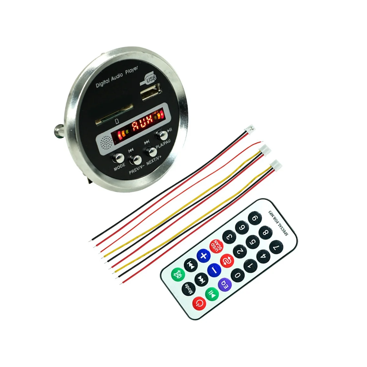 블루투스 증폭기가있는 A57G-JQ-D122BT MP3 디코더 보드 블루투스 5.0 차량용 MP3 플레이어 USB FM 디코더 보드