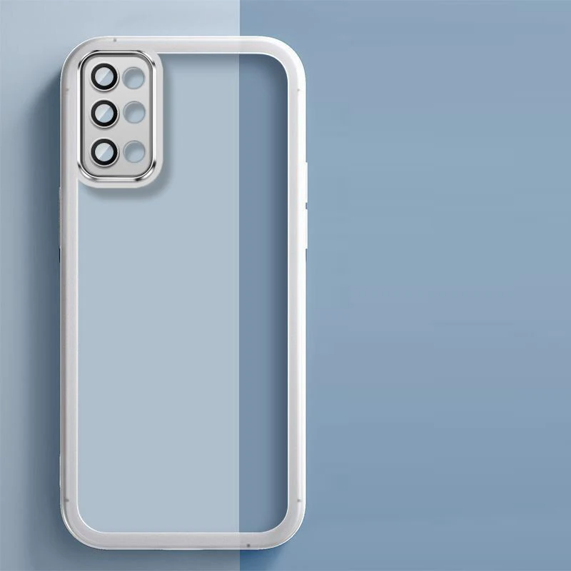 OnePlus 8T 케이스 OnePlus 9R 전화 케이스 1+ 8T 커버 1+9r 케이스 코너 충격 방지 도금 뒷면 커버