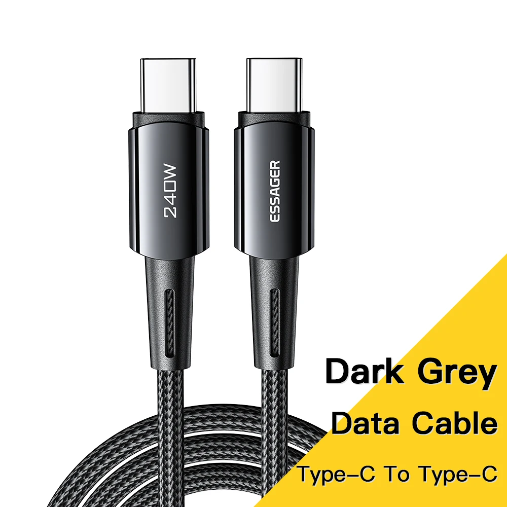 Essager 240W Super Fast Charge Type-C 66W Cable Quick Charge USB Cable 6A For iPhone 15 Pro Redmi K50 Macbook Xiaomi Samsung