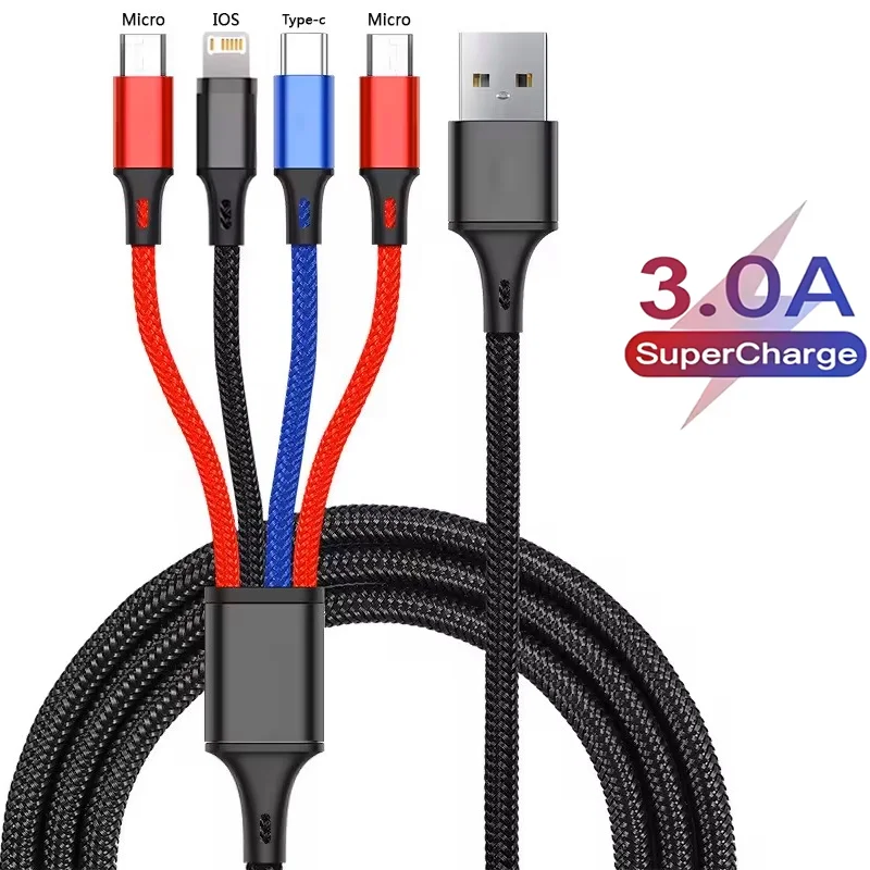 3-In-1 / 4-In-1 USB Cable Type C Usb Micro For thumbnail 3