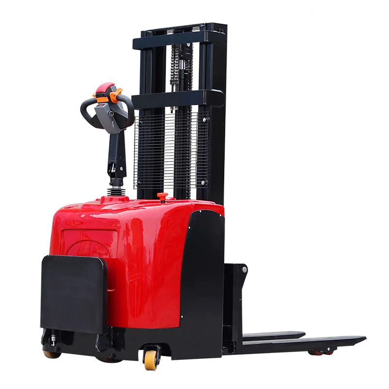 2ton Stand drive hydraulic full electric Pallet Stacker electric Forklift images - 6