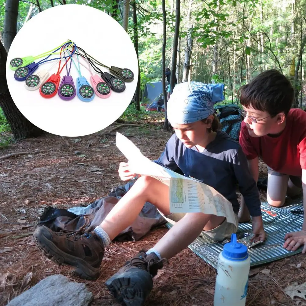 Mini Bussole Di Sopravvivenza Di Colore Brillante Bussole Di Plastica Ampiamente Utilizzate Pratico Mini Campeggio Escursionismo Bussole Strumento Di 