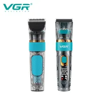 VGR V-695 Hair Clipper Rechargeable Portable Professional Haircut Trimmer For Men Shaver Machine Barber Salon USB LCD VGR 695 1