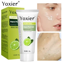 

Face Exfoliating Gel Moisturizing Cleansing Scrub Purifying Oil Control Repair Rough Whitening Hyaluronic Acid Skin Care 40g
