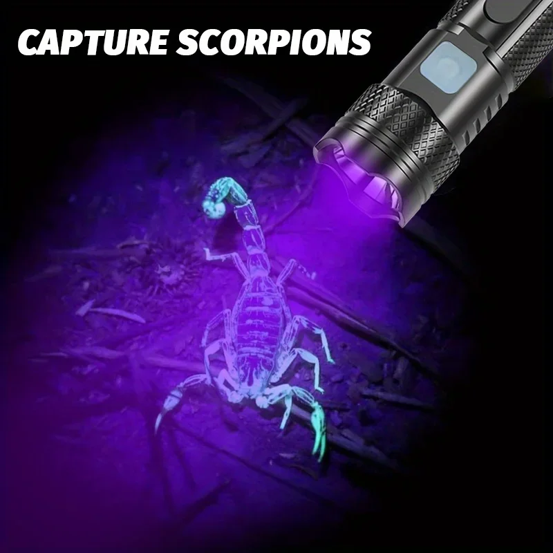 365NM UV Blacklight Flashlight, Professional 4-Core Barbados