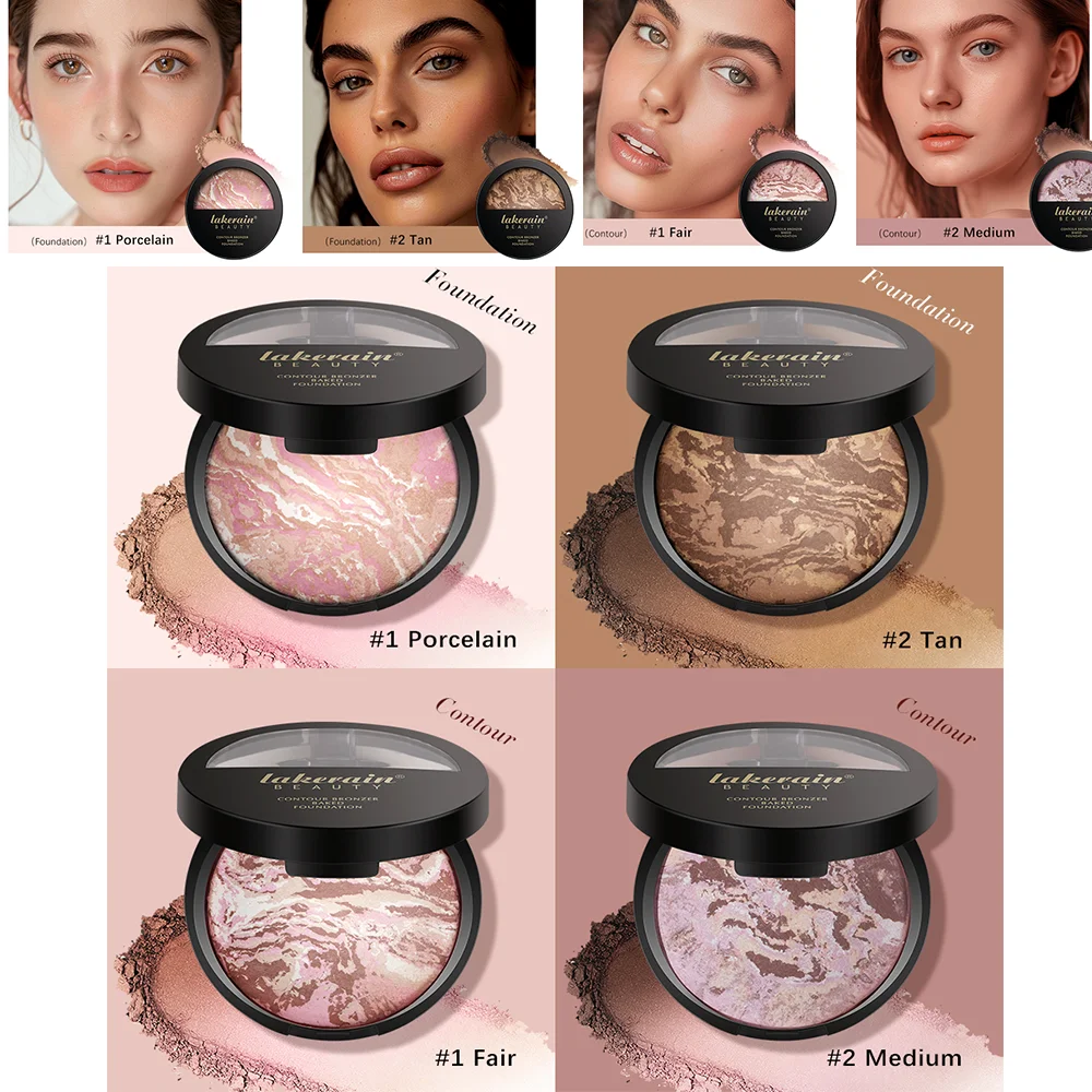 Matte Loose Powder Waterproof Oil-control Matte Full Coverage Face Makeup Makeup Setting Loose Powder Baked Powder Foundation
