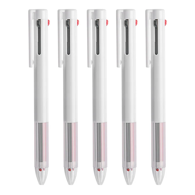 Gel pens ballpoint pen multifunction ballpoint pen multifunctional pen ball point pen 3 In 1 three-color press neutral pen 0.5mm bullet head black red blue integrated note pens writing office supplies
