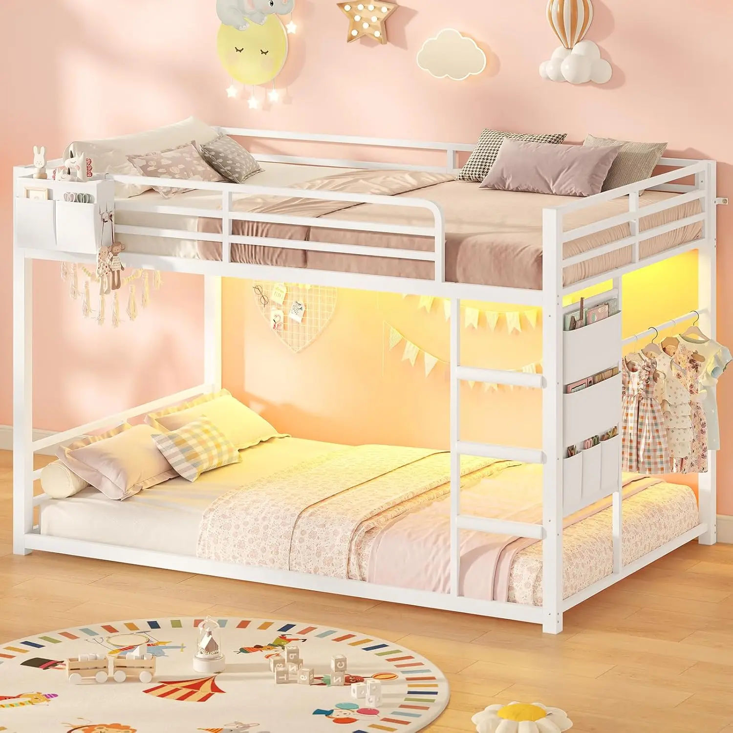 LED Metal Bunk Bed 1