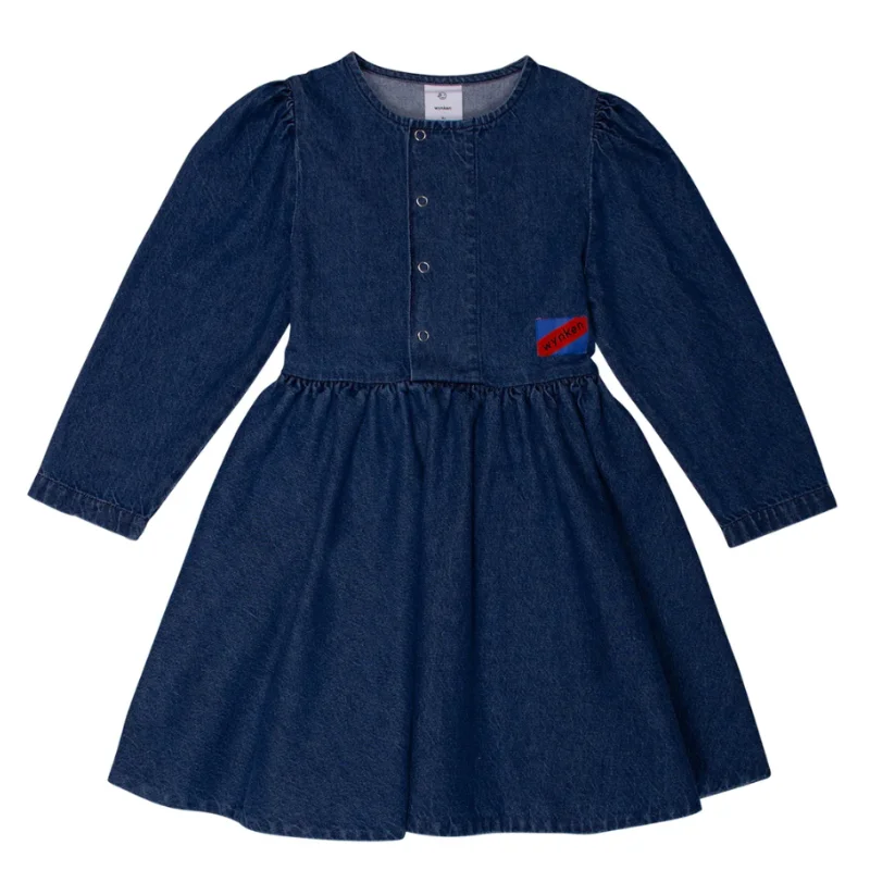 New Wynken Girls Denim Strap Dress