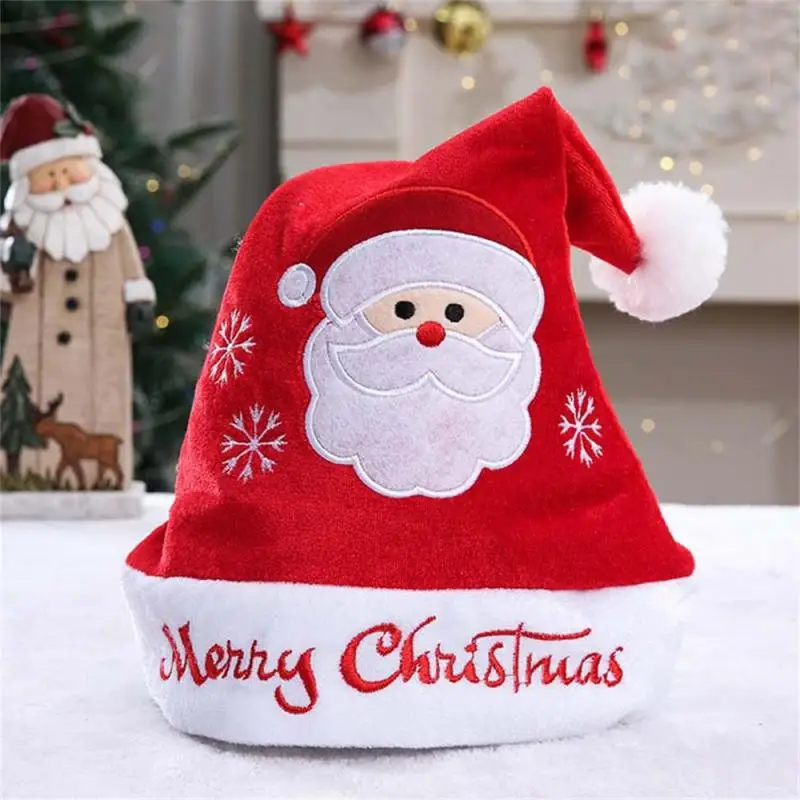 

Short Plush Hat Christmas Thickened Design With Bright Colors Soft And Fluffy Applicable To Multiple Scenarios Cute Design 45g