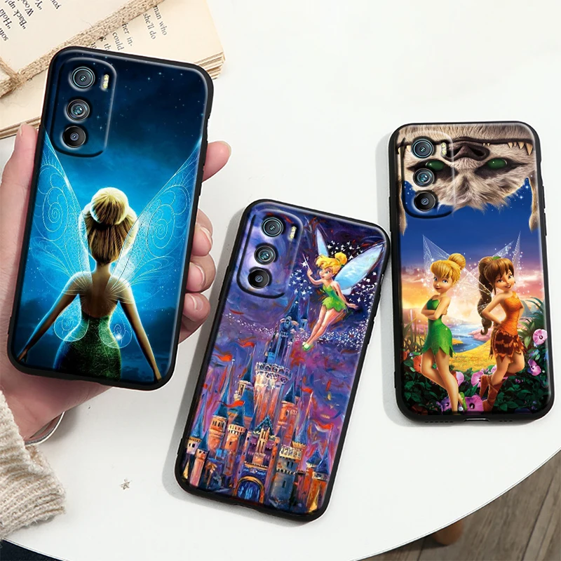 Cartoon Disney Tinker Bell Per Motorola Moto G9 G8 E7 E7I E6 Power Edge One Fusion Plus Lite Hyper Marco Tpu Phone Case