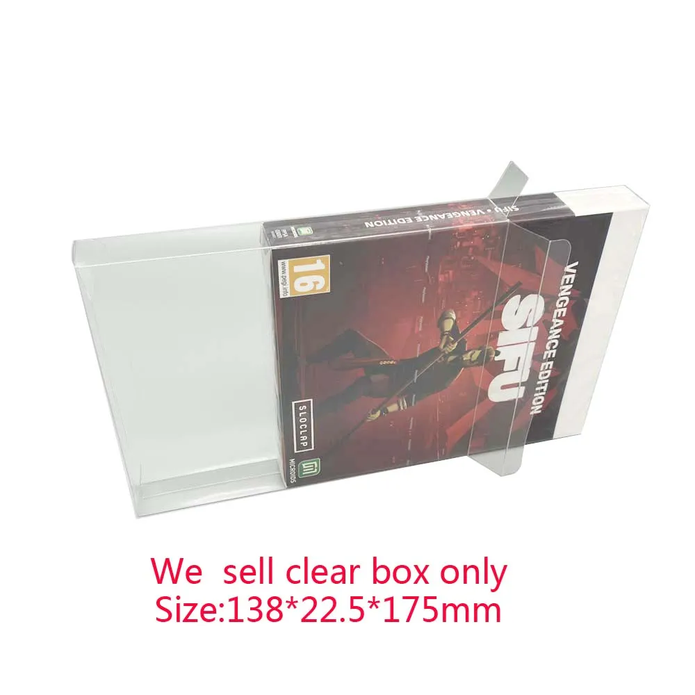 

Clear transparent box For PS5 Display storage Box PET Protector