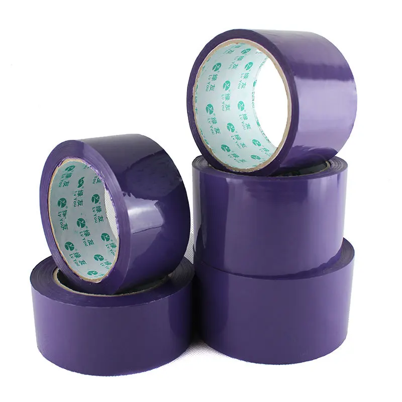 Solid Color Purple High Adhesive Tape Mounting Packing Adhesive Tape High Viscosity Sealing Positioning Colorful Fashion