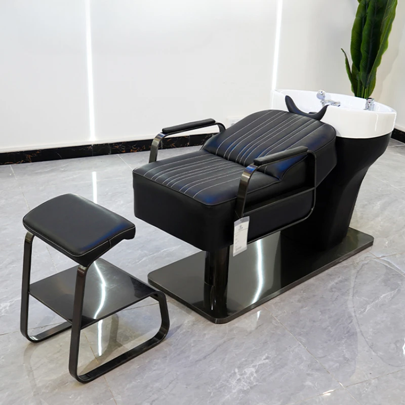 Lounge Comfort Shampoo Chair Artifact Gravida Speciality Ergonomics Adjust Shampoo Chair Fotel Fryzjerski Salon Furniture QF50SC