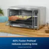 Toaster, Large Enough for 2 Pizzas, Stainless Steel French Doors, XL Sized 5