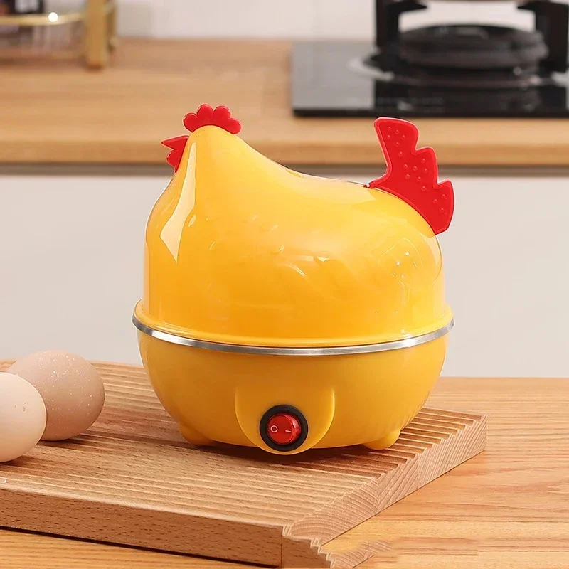 Egg Steamer 1PC Boiled Eggs Small Appliances Breakfast Machine Heating Plug-in Household Hot Rice Maker Kitchen Mini Portable