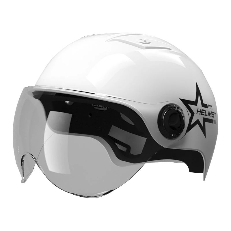 

Unisex Electric Bicycle Helmet with Goggles for 58-62cm Head Circumference Men Lady MTB Road Bike Motorcycle Safety Cap