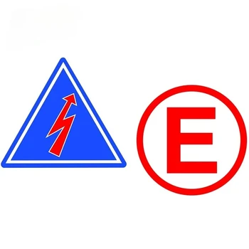 Adesivi da corsa E Freccia elettrica Adesivo per auto da corsa di emergenza per auto da corsa Adesivo per auto da rally da corsa Tuning