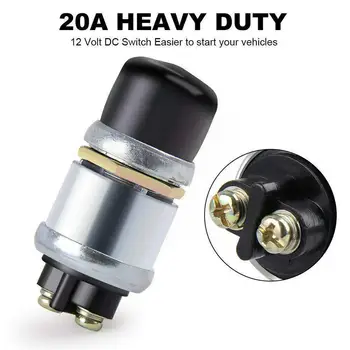 1pc Ignition Starter 60A DC 12V 24V Truck Engine Start Boat Push Waterproof Horn Car Button Replacement Start N4O0 1