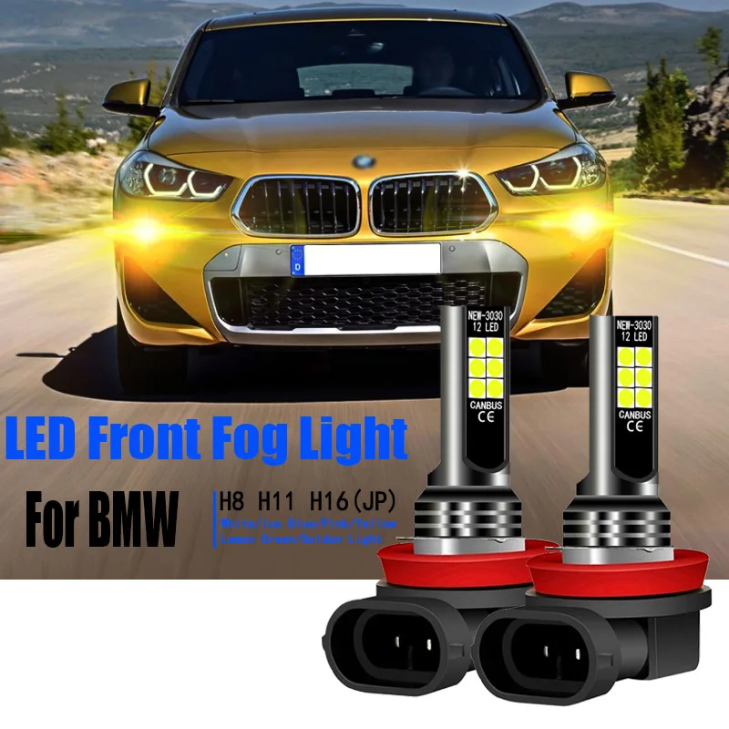 2 Pz Led Fendinebbia Anteriore Lampadina Lampade H8 Per Bmw 1-Series F20 F21 2-Series F45 F23 F22 F87 F46 3-Series F30 F80 E93 E92 F34 F31
