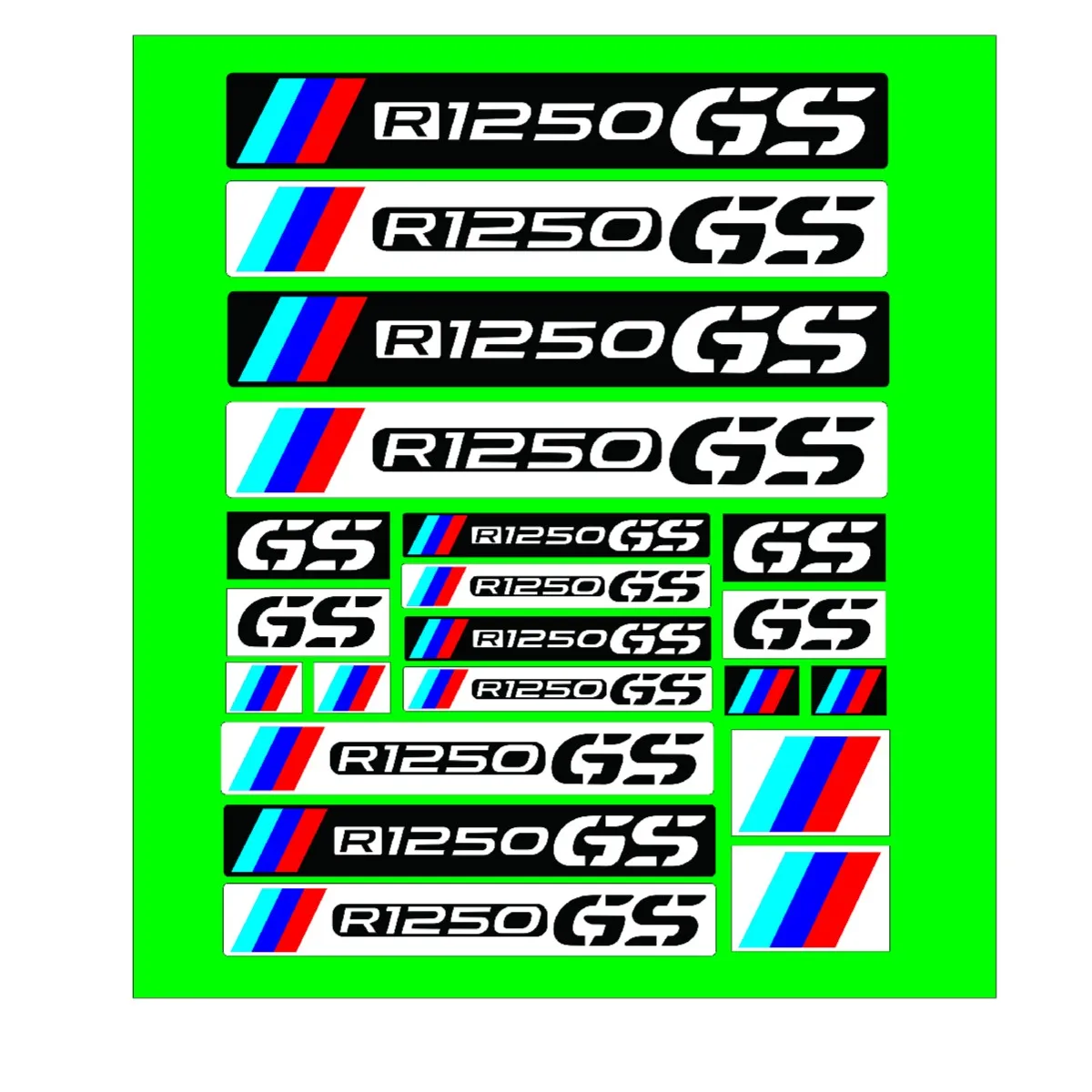 

Motorcycle Handguard Decal Reflective Fuel Tank Tail Box Logo Stickers Accessories For BMW R1250GS Adv R 1250 GS Adventure