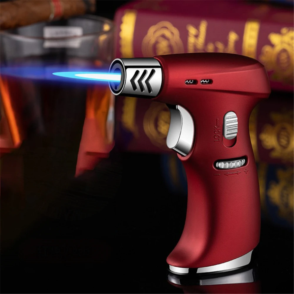 Outdoor Jet Flame Lighter Welding Torch Powerful Tube Straight Fire