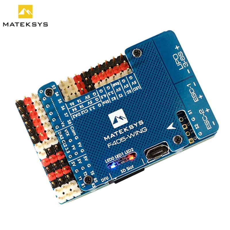 Контроллер полета Matek F405 WING 3 ~ 6S LiPo с поддержкой OSD GPS используемый в RC FPV F4 летающие