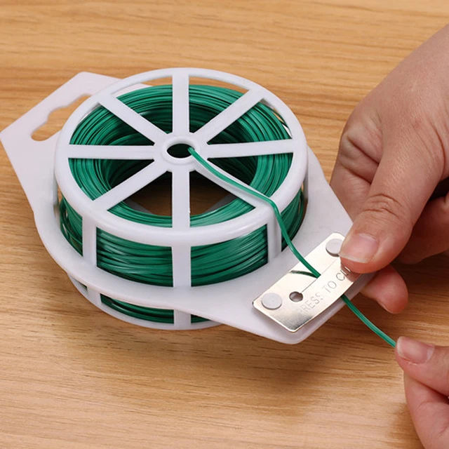 Kertészet Rögzített Huzal Zöldségkötő Zsineg Üzemanyag Típus Paradicsom Kapcsok Trellis Garden Szőlővel Kötött Kábelgyár Rögzítő Klipek - Image 5