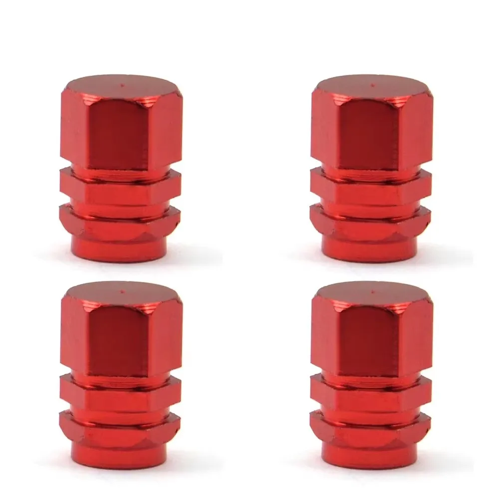 Premium Aluminum Alloy Tire Valve Caps - Set of 4 | Waterproof Wheel Accessories