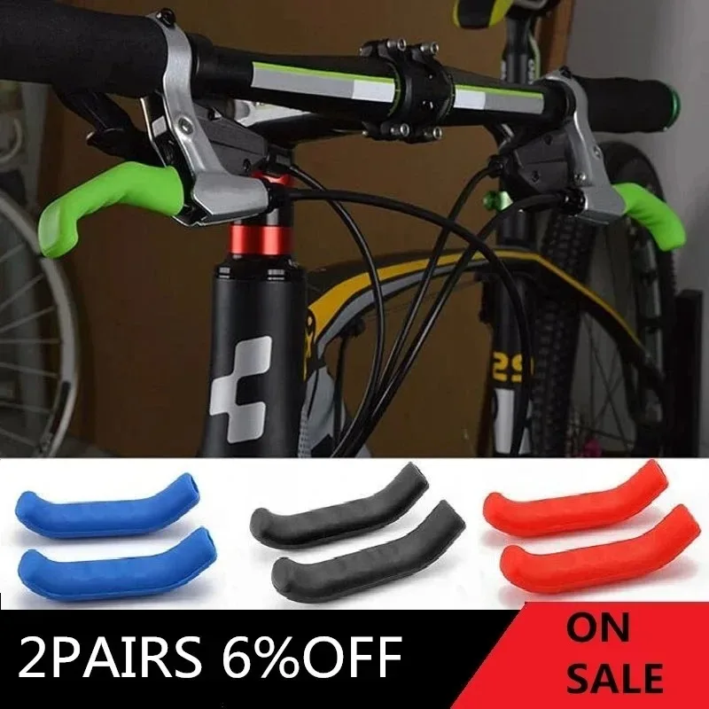 Description Picture 5 of item1Pair Bike Brake Lever Protective Silicone Bicycle Lever Grips Bicycle Brake Handle Cover Bicycle Accessories