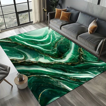 Emerald Marble Area Rug 1