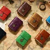 Fromthenon Vintage Crazy Horse Cowhide Hand Made Traveler's Notebook Mini Loose Leaf Notebooks Mini Pockets Journal 2