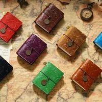 Fromthenon Vintage Crazy Horse Cowhide Hand Made Traveler's Notebook Mini Loose Leaf Notebooks Mini Pockets Journal 2
