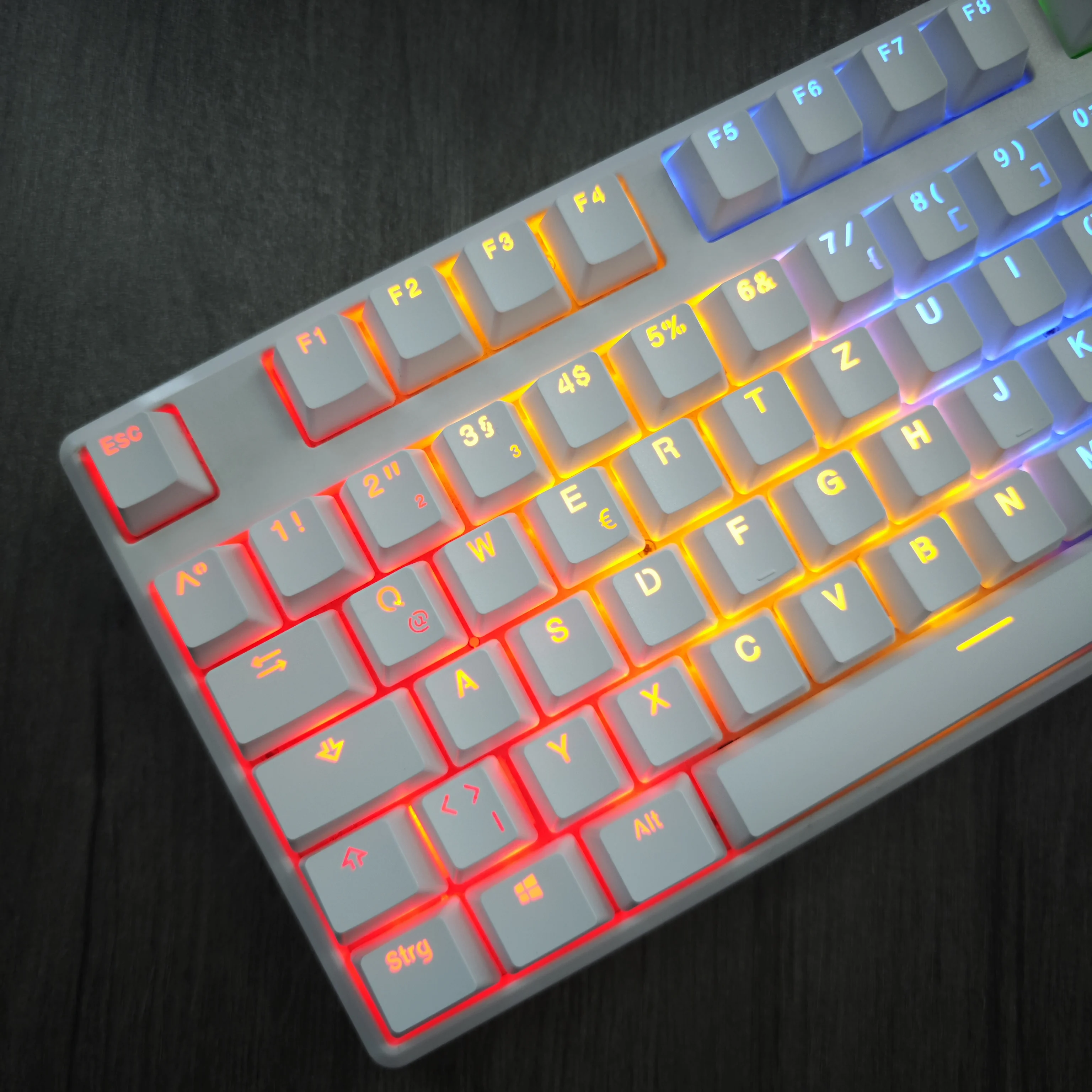 Set di keycap PBT con stampa laterale al 60%, profilo semi-alto