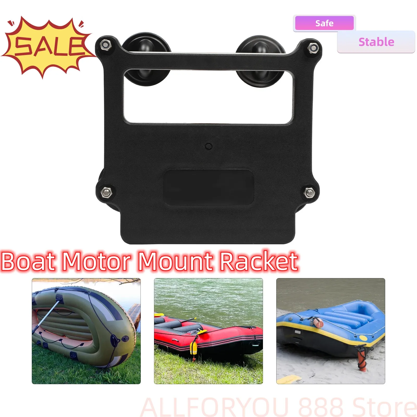 Boat Motor Mount Racket Rectangular Outboard Stand Stainless Steel For Inflatable Boats auto leveling steel mount bl touch holder for ender 3 cr10 ender 5 3d printer dropship