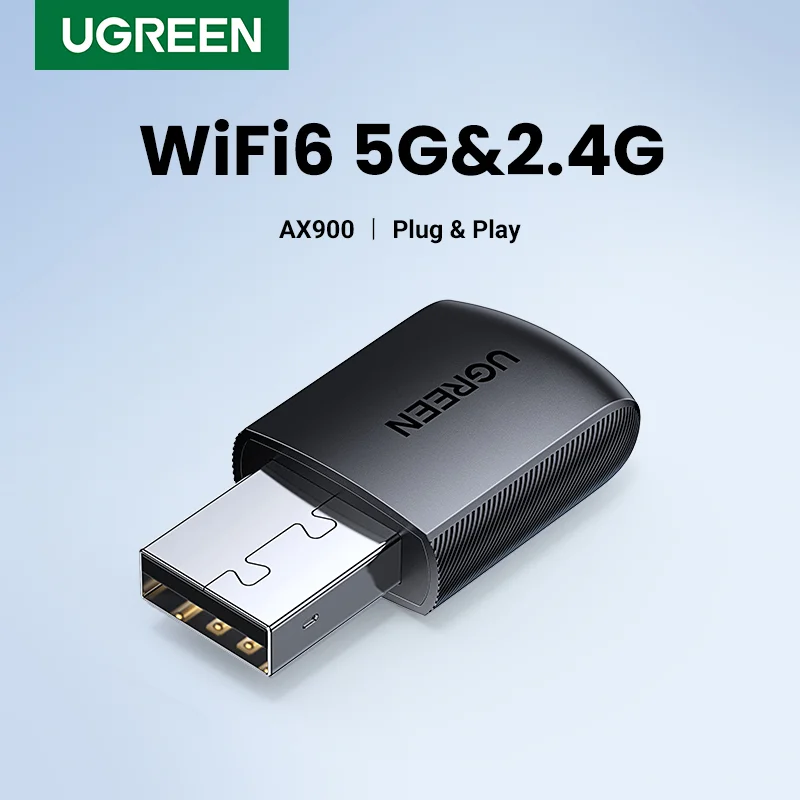 UGREEN High-Speed Dual-Band USB WiFi Adapter with Antenna