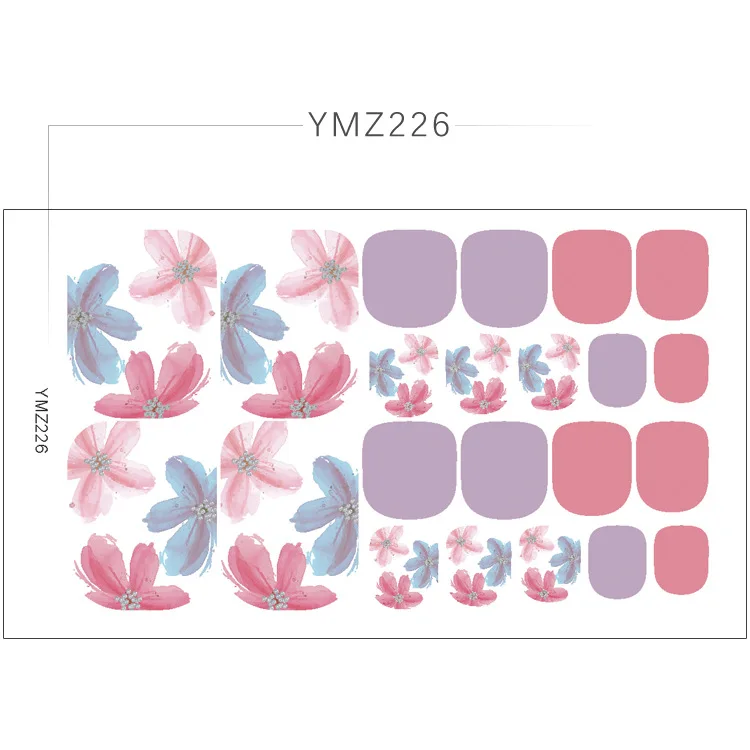 Manicure Nail Polish Film And Toenail Stickers High-quality Materials Toenail Stickers Health & Beauty Show Whiteness Summer