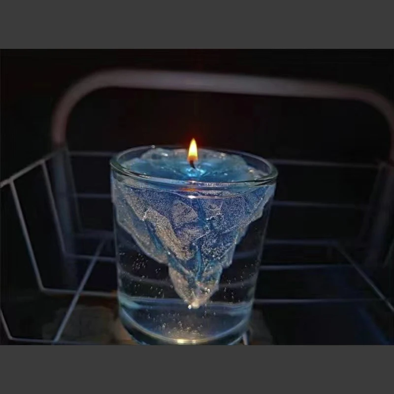 Floating Iceberg Candle with Cup Aromatherapy Aromatic Scented Candles  Guest Birthday Party Gift Souvenirs Bedroom Home Docer