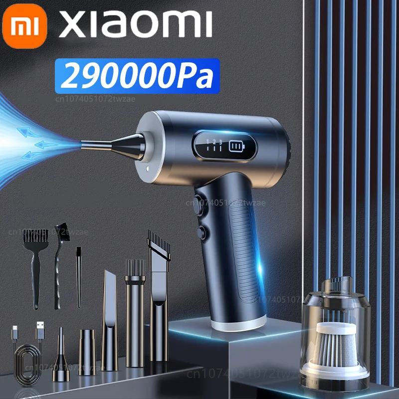 Xiaomi New 290000Pa Car Vacuum Cleaner Wireless Vacuum Cleaner Handheld Vacuum Pump Cordless Car Home Appliance Strong Suction automatic compression vacuum pump portable mini electric air vacuum pump sealer multiple functional strong suction auto vacuum