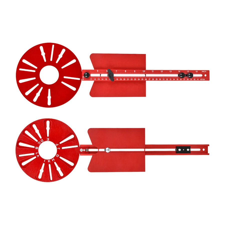 4 in 1 Router Milling Groove Bracket for Cutting Circles Aluminum Router Circle Cutting Jig, Adjustable Router-Jig Router-Guide