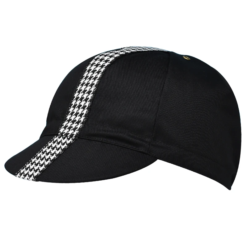 

Cotton Cycling Caps Black And White Hat Head Wear Bike One Size Fits Most