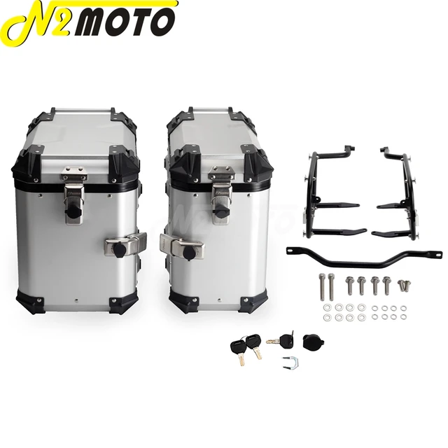 Boîte De Rangement Pour Bagages Arrière De Moto, Coffre, Coffre,  Verrouillage Des Clés, Boîte À Outils Avec Support De Montage 42l Pour  Harley Pan America 1250 - Moto Tronc - AliExpress