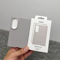 Premium PU Leather Magnetic Wireless Charging Foldable Case - Shockproof Wide Cover for Samsung Galaxy Z Fold (Light Gray)