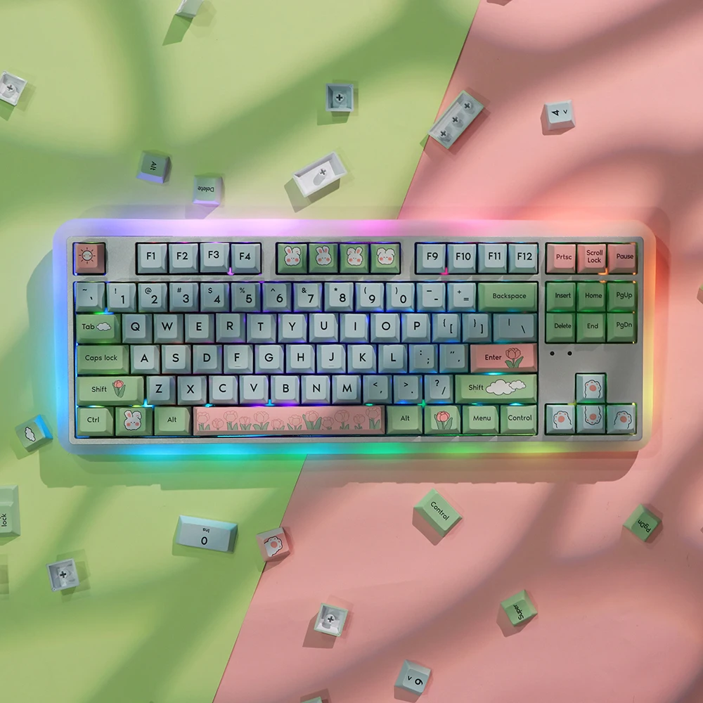 Epomaker aliceのアドベンチャーキーセット,147キー,チェリー 