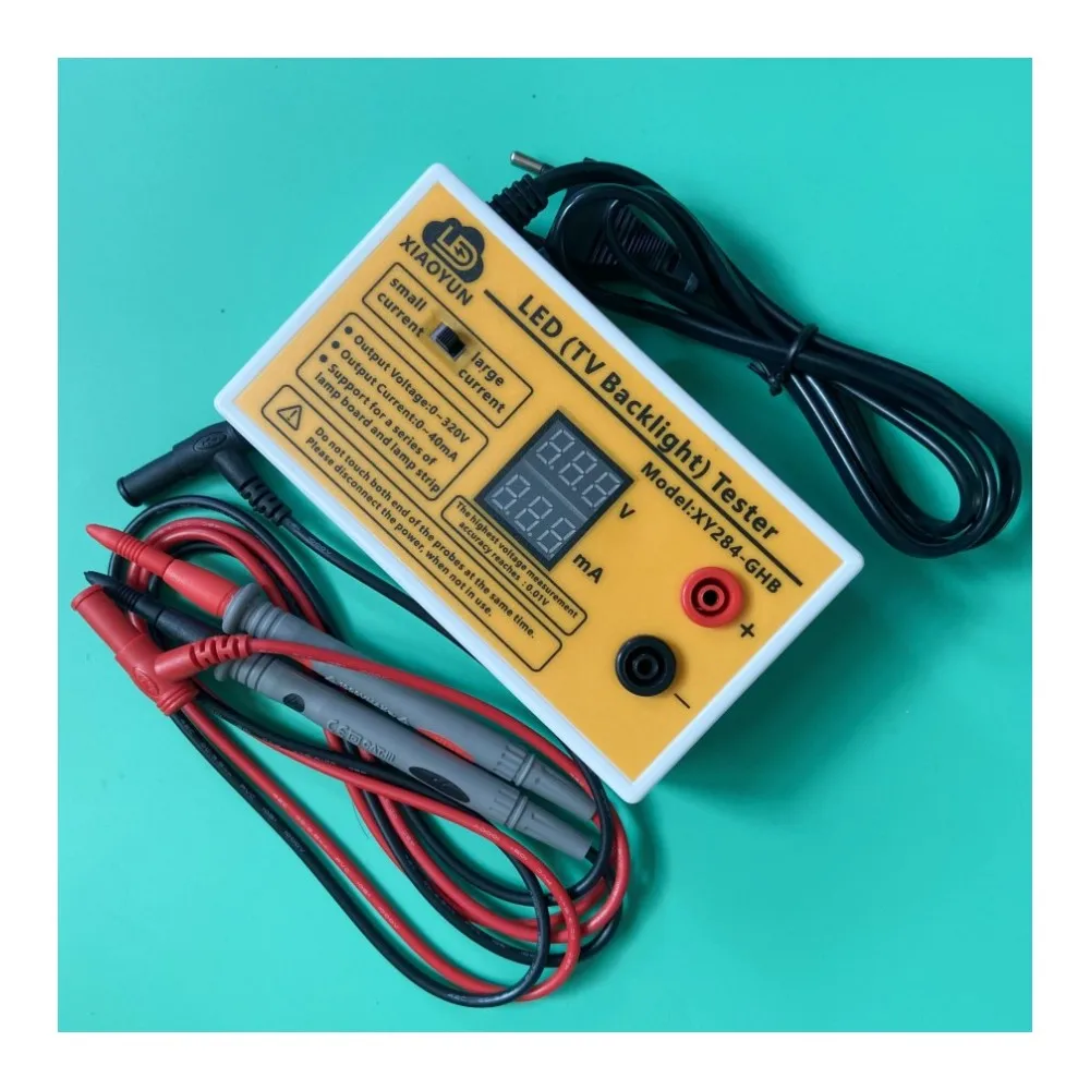 

0-320V LED strip test tool with current and voltage display for all LED applications