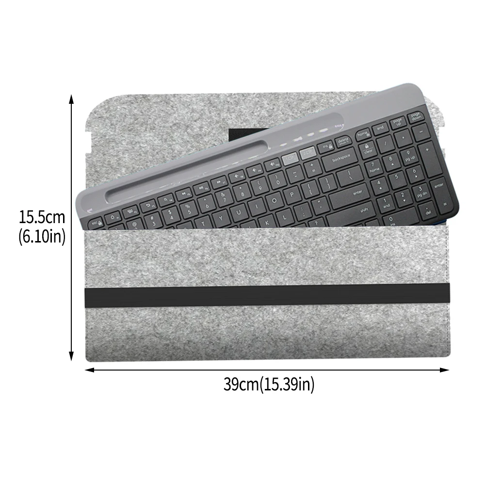 Laptop klavye çanta kılıfı Logitech K470 K580 kılıfı keçe kumaş koruyucu  kılıf Logitech K580 klavye saklama çantası Tablet - AliExpress