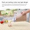 1 PCS Rice Storage Bin 2KG Portable Food Grain Storage Box Rice Storage Box Dispenser Sealed Tank with Measuring Cup 3
