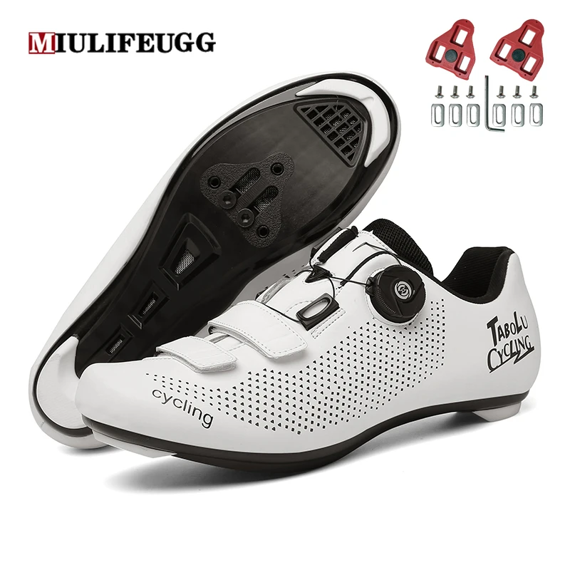 Cycling MTB Shoes with Clits Men Road Cleat Route Bike Speed Flat Sneaker Racing Bicycle Mountain Spd Biking Women Footwear
